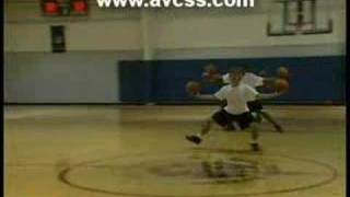 Basketball Drill  Step Slide holding Basketballs [upl. by Grenier]