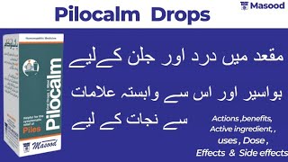 Masood Pilocalm Drops Homeopathic medicine benefits  Masood Pilocalm drops for piles [upl. by Lashonda]