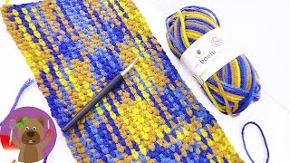 Planned Color Pooling Crochetquot Merajut Wol warna warni [upl. by Arhoz701]