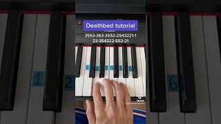 Deathbed coffee for your head easy piano tutorial [upl. by Notniuqal974]