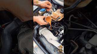 Adding booster to Car Engine 🤯😱 shorts youtubeshorts skills engine mechanic workshop [upl. by Ecerahs]