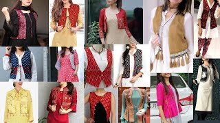 Must try these latest and stylish kurti with jacket designs  Stylish kurti with cotton jacket [upl. by Eussoj462]