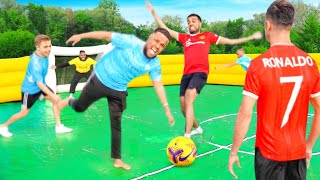 BETA SQUAD SLIP N SLIDE FOOTBALL CHALLENGE [upl. by Patti]