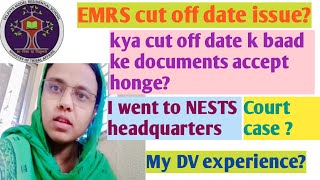 EMRS cut off date issue My EMRS DV experience Cut off date k baad ki qualifications accept hongi [upl. by Lukash]