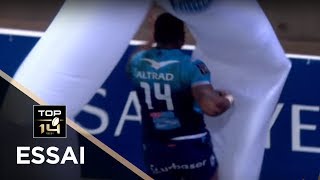 TOP 14  Essai Timoci NAGUSA 3 MHR  Montpellier  Lyon  J13  Saison 20172018 [upl. by Sileas]