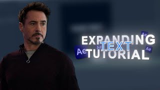 EXPANDING TEXT TUTORIAL  After Effects [upl. by Lam]