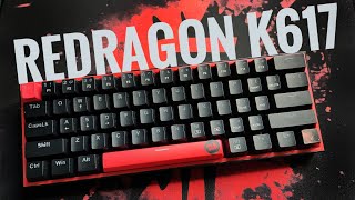 Redragon k617 fizz 60 Mechanical keyboard unboxing  comparison Red gear shadow blade sound test [upl. by Underwood894]