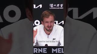 Daniil Medvedev reacts to being on court for 2️⃣4️⃣ hours 1️⃣7️⃣ minutes 🤯 AustralianOpen 🇦🇺 [upl. by Sabir]