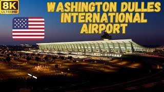 【8K】Washington Dulles International Airport IAD Walk  Terminal D to Garage 1 [upl. by Anelahs681]