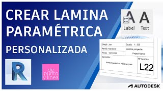 Cómo crear una LAMINA PARAMETRICA en Revit  Crea tu propia familia VIÑETA personalizada de 0 a 100 [upl. by Frymire64]