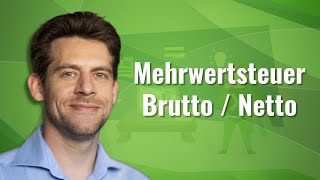 Mehrwertsteuer Brutto Netto in Excel berechnen mit Schaubild [upl. by Anissa251]