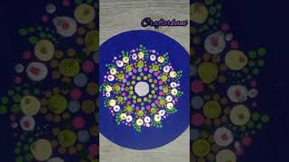 Dotting mandala without tools art artwork diy dottingtool trending trendingshorts omerilaila [upl. by Sitoiyanap]