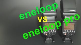 Panasonic Eneloop vs Eneloop Pro in Godox Thinklite TT685N Flashpoint Zoom R2 TTL Flash Recycle Time [upl. by Murvyn]