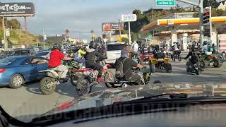 Dirt bikes takeover los angeles [upl. by Roanna]