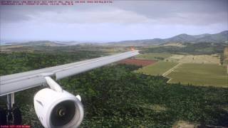 FSX EasyJet Airbus A321 LGAV RWY 03R ILS Land [upl. by Kristine]