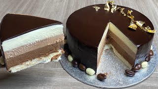 3 chocolats rapide et facile 🍫  Délicieux dessert pour la famille ou les invités 🍫 [upl. by Dray277]