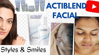 Actiblend Facial  Facial tutorial skincareroutine Cherylsproducts [upl. by Yeffej]