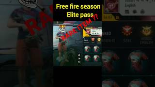 Rare item  😱 💎 FF Season 2 Elite pass  trending freefire shorts viralshorts newsong [upl. by Nealson]