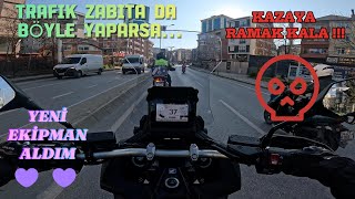 HONDA XADV 750  ZABITA BUNU YAPARSA  MOTOBİKE FUAR  YENİ EKİPMAN  KAZAYA RAMAK KALA  DUCATI [upl. by Anwahsar]