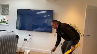 Samsung 75 inch using by Bontec TV Wall bracket [upl. by Lehcor]