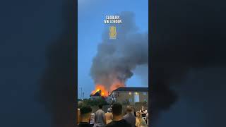 Rising sun pub Sudbury Hill 🔥fire london londontamilpaiyan subscribe sudbury uk firefighter [upl. by Hadeis]