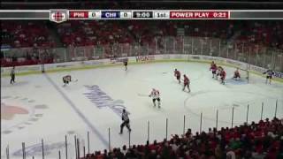 Danny Briere misses an empty net [upl. by Ruthy]