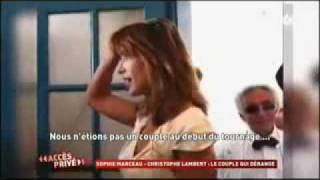 Sophie Marceau et Christophe Lambert reportage [upl. by Nnylesor]