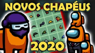 NOVOS CHAPÉUS em 2020 no AMONG US [upl. by Atinrahs]