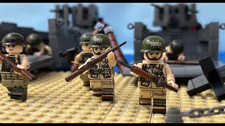 Lego WW2 The Battle For Omaha Beach 1944  Normandy Landings DDay [upl. by Haelahk]