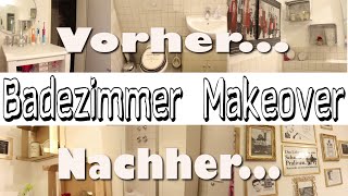 Badezimmer Makeover  aus alt mach neu  DIY [upl. by Chaiken408]