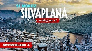 St Moritz Switzerland 4K In Winter 2024 Scenic Walking Tour Of Silvaplana 4K  SeetheworldinOrange [upl. by Georgiana776]