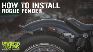 How To Install  Lowbrow Customs Rogue Fender [upl. by Nywnorb]