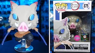 INOSUKE HASHIBIRA 875 FLOCKED  UNBOXING FUNKO POP DEMON SLAYER [upl. by Arevle532]