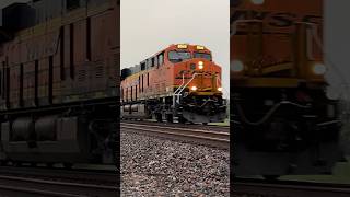 Fast BNSF Cargill feed train bnsf bnsftrains bnsfrailway train [upl. by Ennaira]