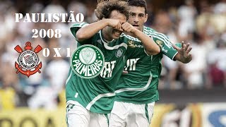 Corinthians 0 x 1 Palmeiras  Campeonato Paulista 2008  Gol [upl. by Kiryt]