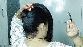 Hairstyle 🤩Simple amp Easy Daily Use With Lock Pin Easy Hairstyles For Long Hair Juda Hairstyle Girls [upl. by Ille]