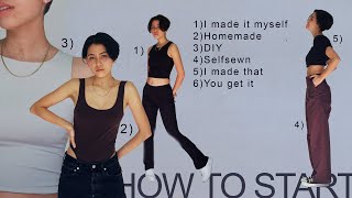 HOW TO START SEWING YOUR OWN CLOTHES Beginner Guide [upl. by Haggi]