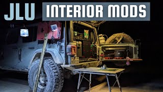 Jeep JLU Interior mods for overlanding and camping with the dogs [upl. by Bartholomeus]