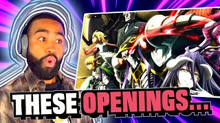 FIRST TIME Reacting to OVERLORD Openings 14  Musician Reacts [upl. by Orimlede]