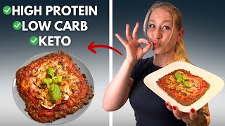 Die LECKERSTE amp KNUSPRIGSTE Low Carb Pizza EVER [upl. by Silletram]