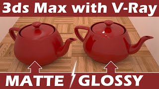 3ds Max Vray Tutorial  Glossy amp Matte Material Setting DeepakVerma [upl. by Way21]