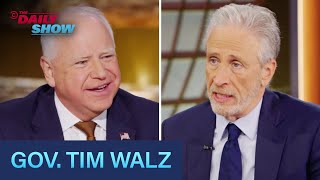 Tim Walz on 2024 Election Harris Campaign’s “Big Tent”  The Daily Show [upl. by Azrim]