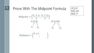 How to Prove that a Point is The Midpoint of a Line [upl. by Dud94]