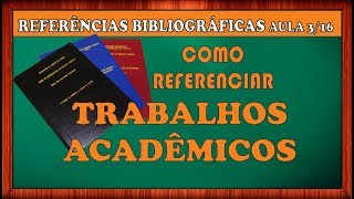 Como fazer Referência bibliográfica de monografia TCC Dissertação Tese  Vídeo 0316 [upl. by Libbie]