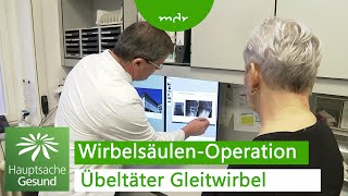 Fieser Übeltäter Rückenschmerzen durch Wirbelgleiten  Hauptsache gesund  MDR [upl. by Ainel]