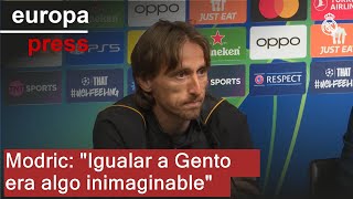 Modric quotIgualar a Gento era algo inimaginablequot [upl. by Ellemac]