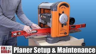 How to Use a Planer  Setup amp Maintenance [upl. by Antipas]