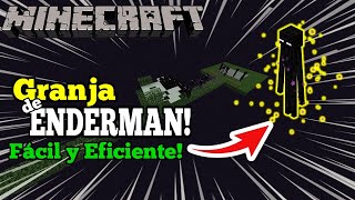 Granja de ENDERMANS EFICIENTE y FÁCIL  MINECRAFT 121  Tutorial [upl. by Aiyekal669]