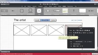 Créer un webdesign avec Balsamiq Mockup [upl. by Atteuqahs]