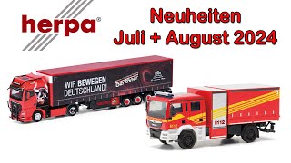 🚒🚛 Herpa Neuheiten Juli und August 2024  Modellautos [upl. by Meekyh]